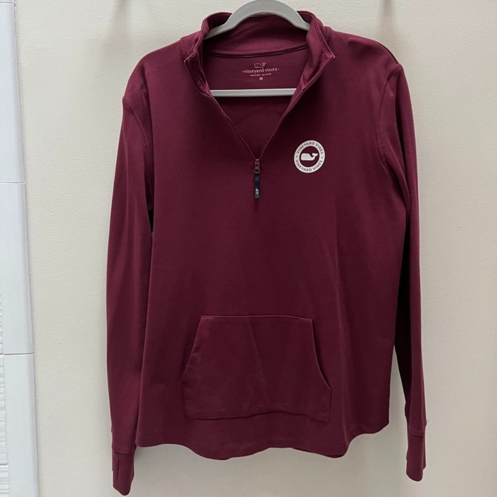 Maroon Vineyard Vines Pull Over- Women's Size Medium